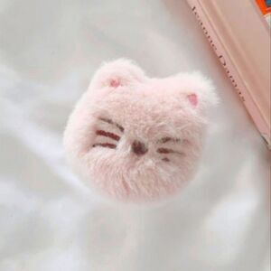 Fluffy Cat Phone Grip